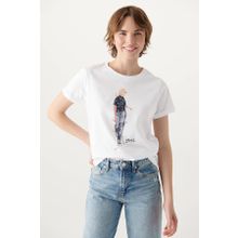 Mavi M1610222-620 Bisiklet Yaka Normal Kalıp Kadın T-Shirt