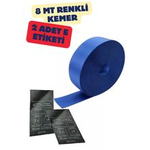Mavi Renk Emniyet Kemeri 8Mt. (Etiket Hediyeli)