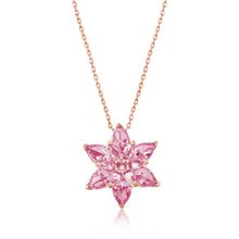 Mavio Gümüş Pembe Lotus Çiçeği Kolye