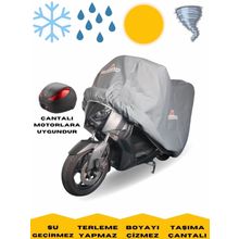 MaxDurable Kymco KRV 200 TCS Arka Çantalı Motor Brandası Su Geçirmez Motosiklet Örtüsü