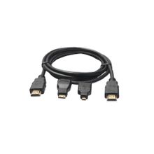 Maxgo 2137 Mini Çevirici Dönüştürücü Mikro 3 In 1 HDMI Kablosu