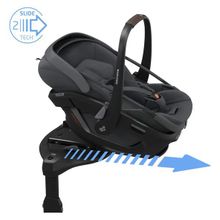 Maxi-Cosi Coral Slide Pro Isofix Bazalı 360 Dönebilen Tam Yatabilen 0-13 Kg Graphite Ana Kucağı Oto Koltuğu