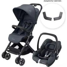 Maxi-Cosi Lara 2-CabrioFix I-Size Ultra Kompakt Kabin Boy Seyahat Sistem Essential Graphite Bebek Arabası