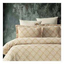 Maxstyle Damask Lyocell Bej Çift Kişilik Nevresim Takımı