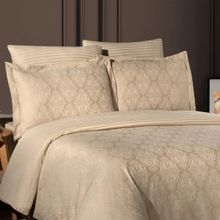 Maxstyle Jakarlı Ornament Bej Double Nevresim Takımı