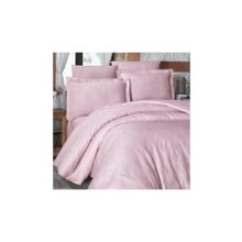 Maxstyle Jakarli Saten Ornament 160 x 220 cm Pudra Double Nevresim Takimi