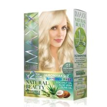 Maxx Deluxe 2 Paket Natural Beauty Amonyaksız 0.1 Platin Sarısı Saç Boyası