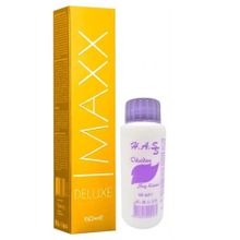 Maxx Deluxe 6.0 Koyu Kumral + 2 Adet Oksidan Saç Boyası