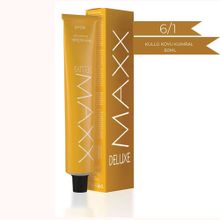 Maxx Deluxe 6.1 Yoğun Küllü Kumral 60 ml Tüp Saç Boyası