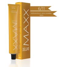 Maxx Deluxe 6.11 Yoğun Küllü Koyu Kumral 60 ml Tüp Krem Saç Boyası