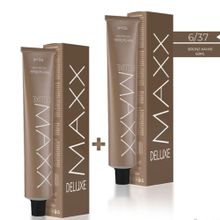 Maxx Deluxe 6.37 Bronz Kahve 2x60 ml Tüp Krem Saç Boyası