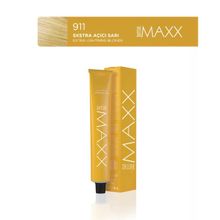 Maxx Deluxe 911 Ekstra Açıcı Sarı 60 ml Krem Tüp Saç Boyası