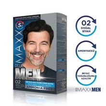 Maxx Deluxe Men 02 Doğal Siyah Saç Boyası