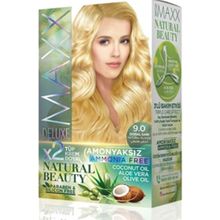 Maxx Deluxe Natural Beauty Amonyaksız 9.0 Doğal Sarı Saç Boyası