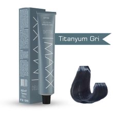 Maxx Deluxe Titanyum Gri 4x60 ml Tüp Saç Boyası