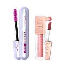 Maybelline Falsies Surreal Maskara + Lifter Gloss 003 Moon Dudak Parlatıcısı