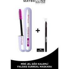 Maybelline Falsies Surreal Maskara + Mini Tattoo Liner Siyah Eyeliner