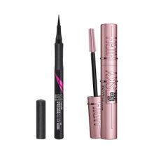 Maybelline Hyper Precise Eyeliner + Lash Sensational Sky High Maskara