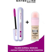 Maybelline Instant Perfector Glow 01 Light Fondöten + Falsies Surreal Maskara