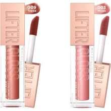 Maybelline Lifter Gloss 003 Moon + 009 Topaz Dudak Parlatıcı Seti