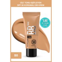 Maybelline New York Fit Me 50 Nude Cilt Bakımı Etkili Nemlendirici SPF50 BB Krem