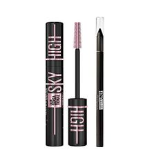 Maybelline New York Lash Sensational Sky High Cosmic Black Maskara Tattoo Liner Jel Göz Kalemi 900 Deep Onyx Siyah Makyaj Seti
