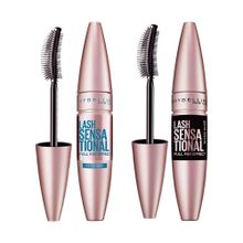 Maybelline New York Lash Sensational Yelpaze Etkili Intense Black Maskara Ekstra Siyah ve Lash Sensational Yelpaze Etkili Suya Dayanıklı Siyah Maskara
