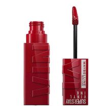 Maybelline New York Super Stay Vinyl Ink 10 Lippy Uzun Süre Kalıcı Kırmızı Tonlu Likit Parlak Ruj