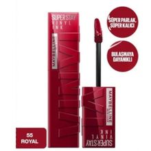 Maybelline New York Super Stay Vinyl Ink Uzun Süre Kalıcı 55 Royal Likit Parlak Ruj