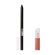 Maybelline New York Tattoo Liner Jel Göz Kalemi 900 Deep Onyx Siyah Mini Super Stay Matte Ink Likit Mat Ruj 65 Seductress Makyaj Seti