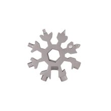 Mbois Hex Key 18 Fonksiyon Kardelen Çok Fonksiyonlu Paslanmaz Çelik Anahtar Alyan Takımı ve Anahtarlık Kar Tanesi Alyan Takımı