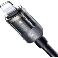 Mcdodo CA-3140 Lightning LED Işıklı Power Off 3A 1.2 m Siyah Hızlı Data Şarj Kablosu