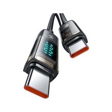 Mcdodo CA-3610 Siyah 100W 1.2 mt Type-C to Type-C Dijital Ekranlı Power Off Hızlı Şarj ve Data Kablosu