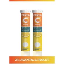 MDC ÜÇLÜ GÜÇ (Vitamin C, Çinko ve Vitamin D) 20 Efervesan Tablet 2'li Avantajlı Paket