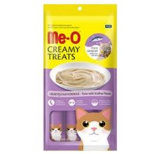 Me-O 15 gr x 4 Creamy Treats Deniz Tarağı ve Ton Balıklı Kedi Ödülü