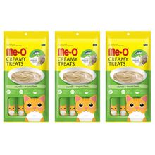 Me-O Creamy Treats Mavi Yüzgeçli Orkinos Balıklı 3 Adet 4x15 gr Sıvı Kedi Ödül Maması