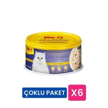 Me-O Delite 80 gr 6 Adet Ton Balıklı ve Soslu Tahılsız Kedi Konservesi