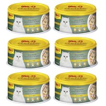 Me-O Delite Jöle İçinde 6x80 gr Ton Balığı ve Sebzeli Konserve Kedi Maması