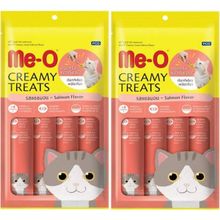 Me-O Kremalı Somonlu 2'li 4x15 gr Kedi Sıvı Ödül Maması