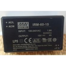 Mean Well IRM-60-15 60 W Tek Çıkışlı Kapsüllenmiş Güç Kaynağı