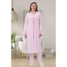 Mecit 1541 Pembe Lohusa Pijama Takımı