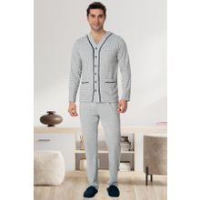Mecit 22767 Gri Erkek Pijama Takımı