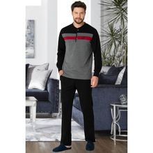 Mecit 2763 Gri Erkek Pijama Takımı