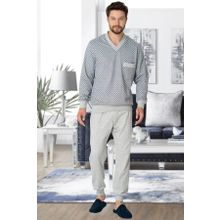 Mecit 2766 Gri Erkek Pijama Takımı