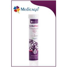 Medicago SambuGlucan Kara Mürver Vitamin C 20 Efervesan Tablet