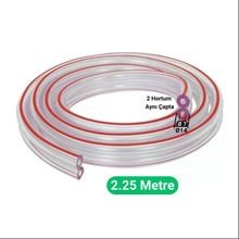 Melasty Süt Sağma Makinesi İkili Nabız Hortumu (Ø7xØ14mm) (2,25M - Kesili)