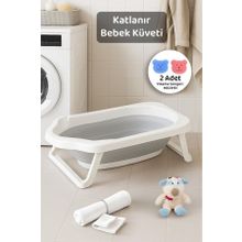 Meleni Baby Katlanır Akordiyon Gri Bebek Banyo Küveti