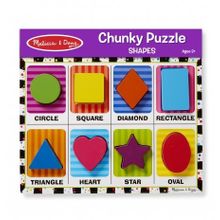 Melissa&Doug Ahşap Tombul Yapboz - Şekiller