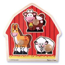 Melissa&Doug MD002054 Çiftlik Hayvanları Ahşap İlk Yapbozum