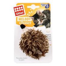 Melody 8,5 cm Chaser Sesli Peluş Kirpi Kedi Oyuncağı